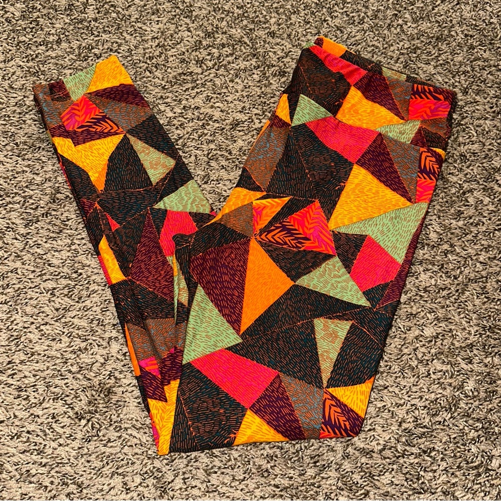 LuLaRoe Vibrant Geometric Print Leggings